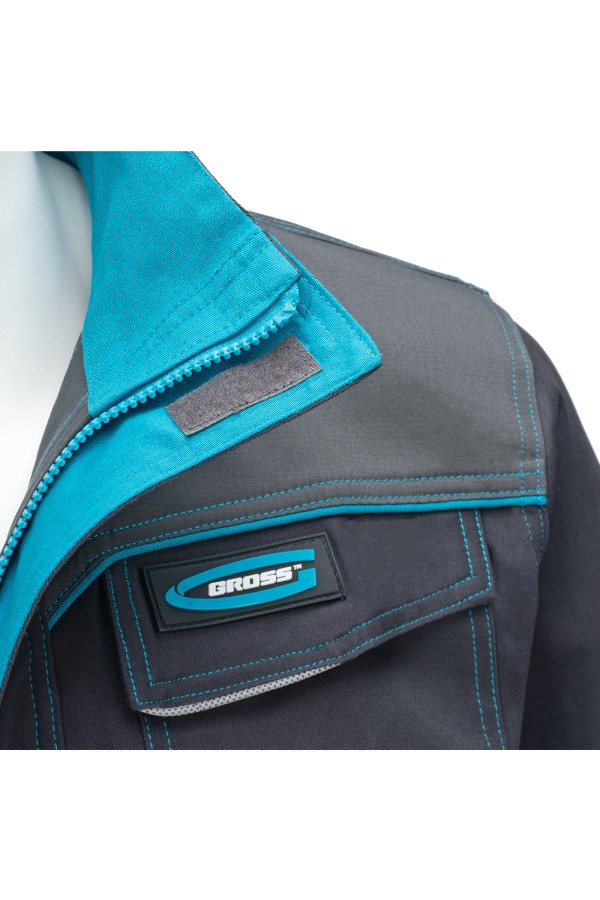 Куртка профессиональная рабочая, 97% хлопок 3% спандекс, M Gross