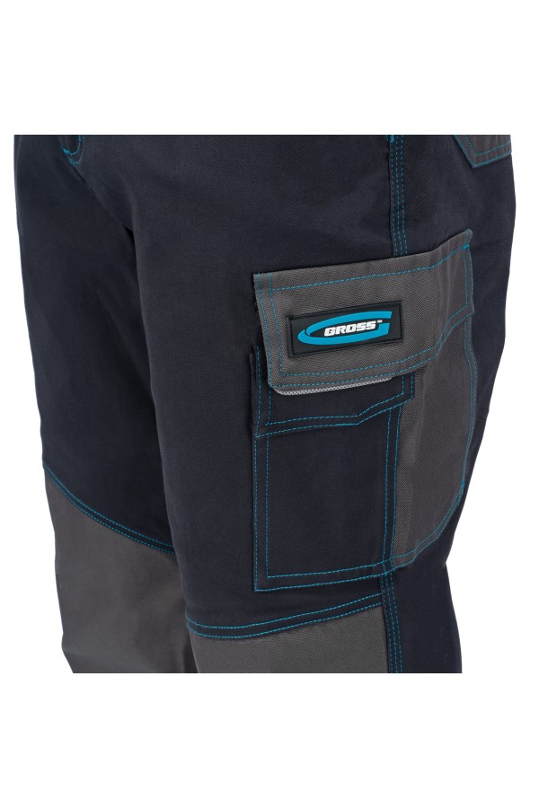 Брюки профессиональные рабочие, 97% хлопок 3% спандекс, L Gross