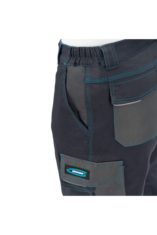 Брюки профессиональные рабочие, 97% хлопок 3% спандекс, L Gross