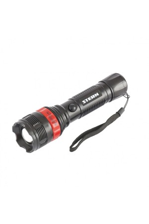Фонарь бытовой, пластик, 3 W Led, ремешок, зум, 3 режима 100%-50%-строб, 3 х ААА Stern