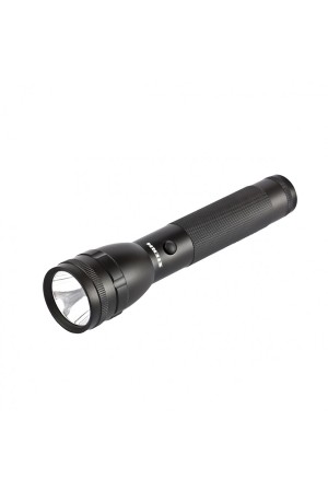 Фонарь профессиональный, черный, с оксидированным покрытием, CREEТ6 Led, 600 Лм, 300 м, 3ч, 100-50-5%-строб-СоС, 6АА Stern