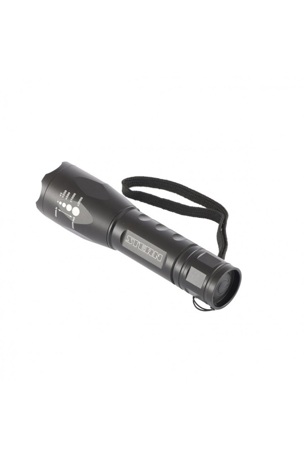 Фонарь, 3 W CREE Led 3 W, зум, 3 режима 100 %-50 %-строб, ремешок, 160 Лм, 200 м, 3 х ААА Stern