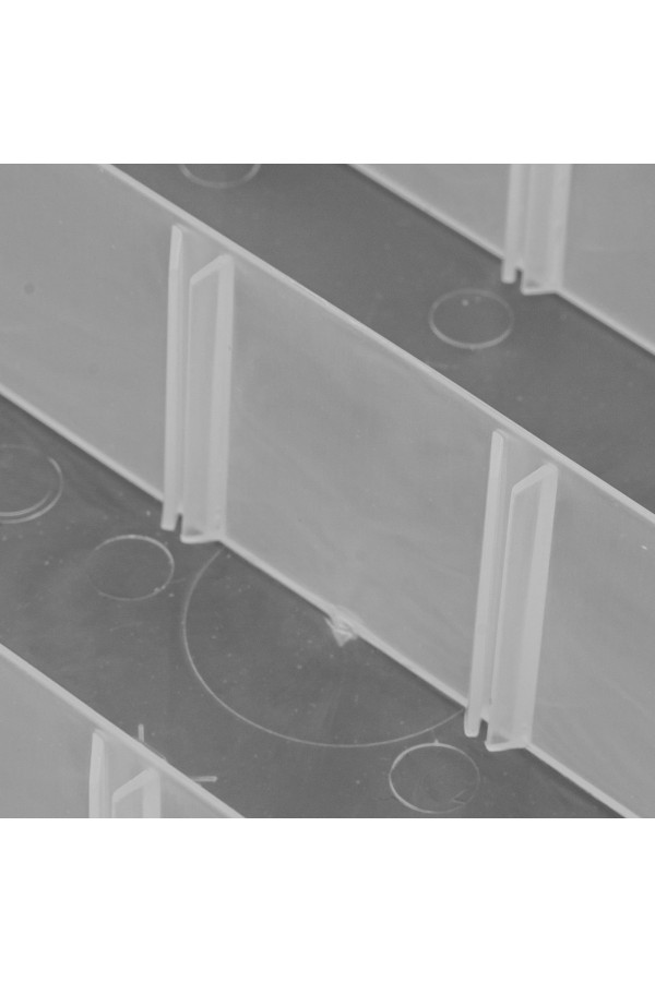 Органайзер универсальный средний, прозрачный матовый, 20 х 20 х 4.5 см Сибртех