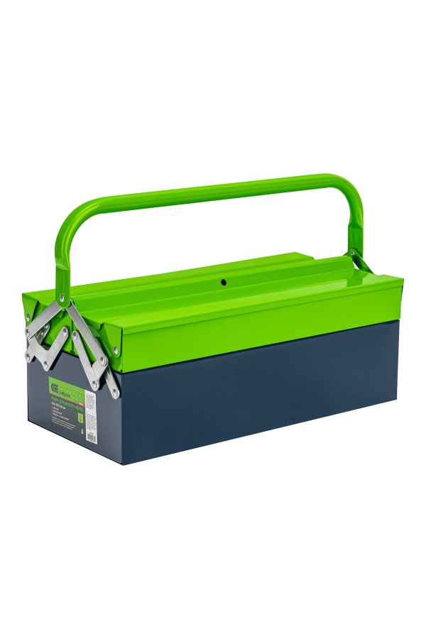 Ящик для инструмента, 430 х 200 х 160 мм, три секции, металлический Сибртех