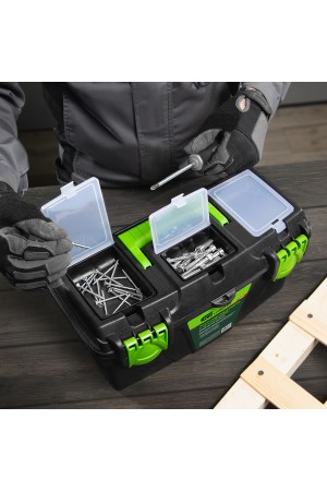 Ящик для инструментов 16”, с органайзерами Сибртех