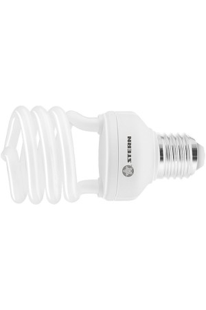 Лампа компактная люминесцентная, полуспиральная, 20 W, 2700K, E27, 8000ч Stern