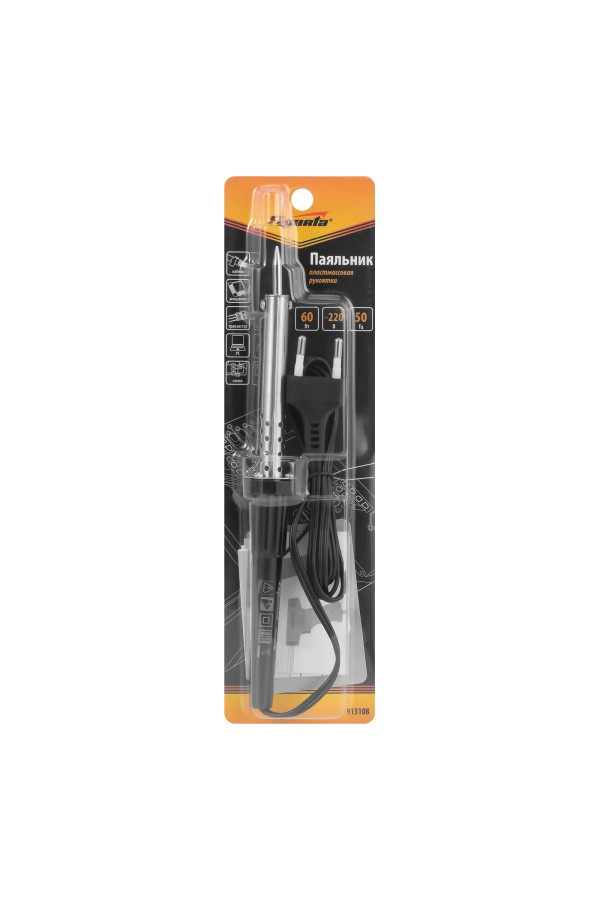 Паяльник с ручкой из пластика, 60 Вт, 220 В Sparta