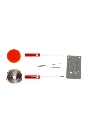 Ремонтный набор электрика 7 предметов: паяльник 30 Вт, припой, флюс, две отвёртки, пинцет, подставка Sparta