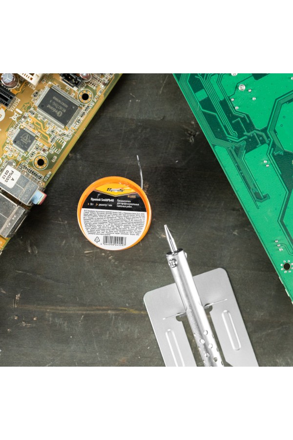 Припой Sn60Pb40, D 1 мм, 50 г, на пластмассовой катушке Sparta