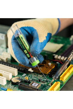 Припой с канифолью, D 1 мм, 10 г, POS61, в пластмассовой тубе Сибртех