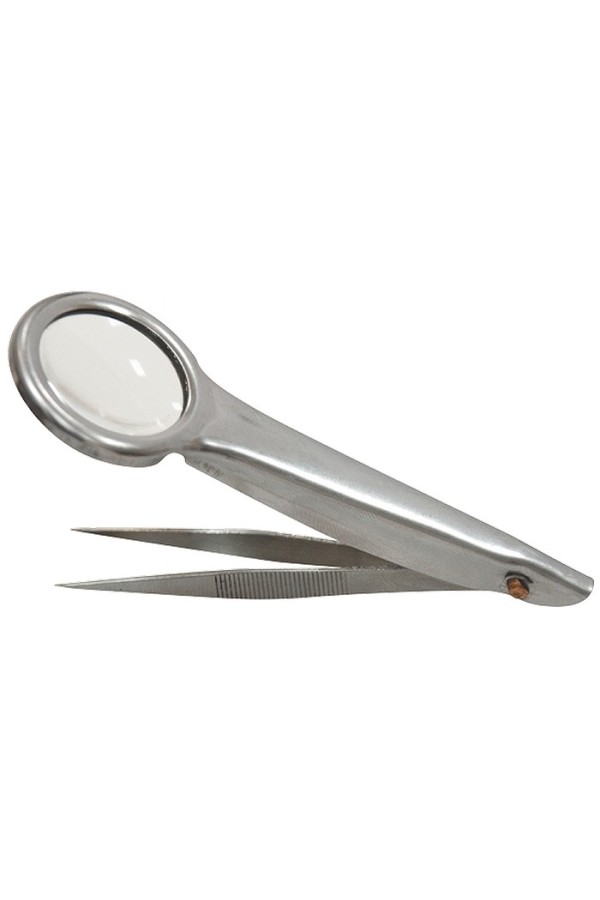 Лупа с пинцетом, 8 кратная, D 27 мм, тип 2 Sparta