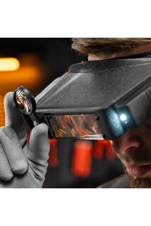 Лупа с дополнительными линзами, с подсветкой, для закрепления на голове Sparta