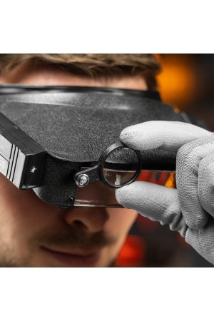 Лупа с дополнительными линзами, с подсветкой, для закрепления на голове Sparta