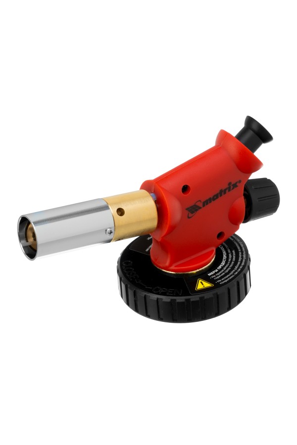 Профессиональная горелка на бутановый баллон, пьезоподжиг, расширенное сопло Matrix