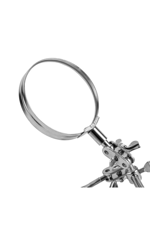 Зажим для пайки "Третья рука" с лупой Sparta