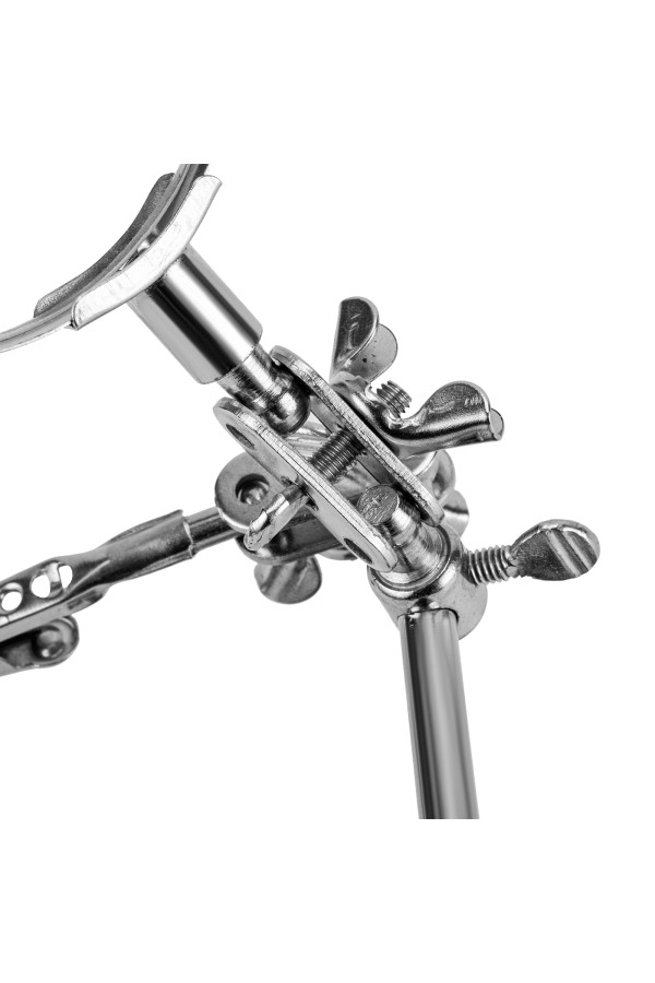 Зажим для пайки "Третья рука" с лупой Sparta