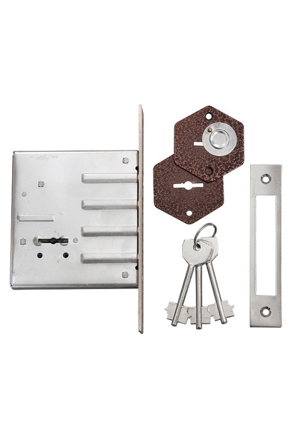 Замок врезной ЗВ-3, сувальдный Сибртех