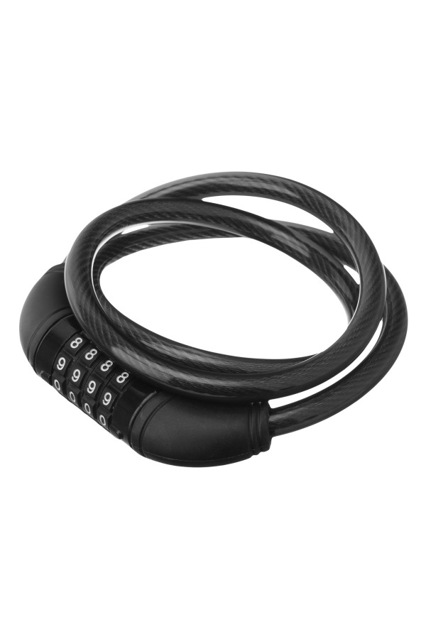 Замок тросовый универсальный с кодовым механизмом, 10 х 950 мм Matrix