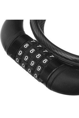 Замок тросовый универсальный с кодовым механизмом, 10 х 950 мм Matrix