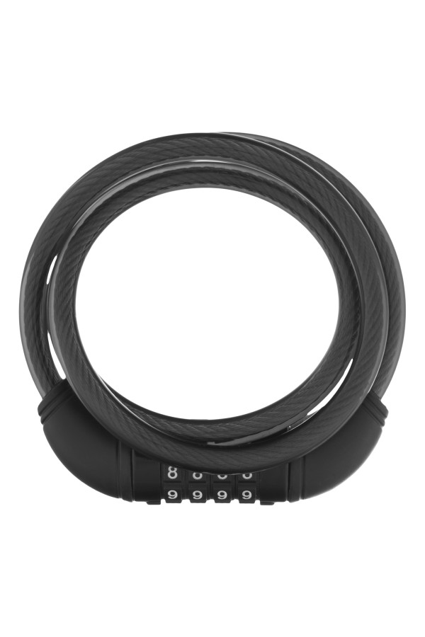 Замок тросовый универсальный с кодовым механизмом, 10 х 950 мм Matrix