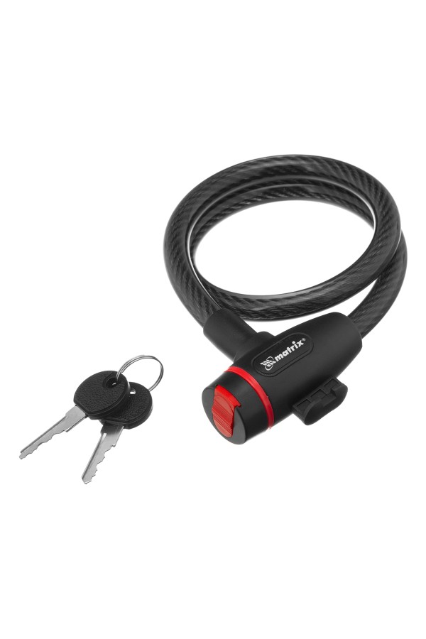 Замок тросовый универсальный, 12 х 650 мм Matrix