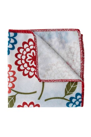 Салфетка из микрофибры универсальная, 300 х 300 мм, с цветами, Home Palisad