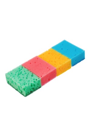 Губки для посуды Coral, 95 x 64 x 36 мм, 4 шт, Home Palisad