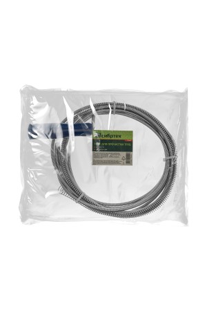 Трос для прочистки труб, L-5 м, D 6 мм Сибртех