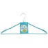 Вешалка метал для верхней одежды с прорезиненным противоскользящим покрытием 45 см, бирюзовая Elfe