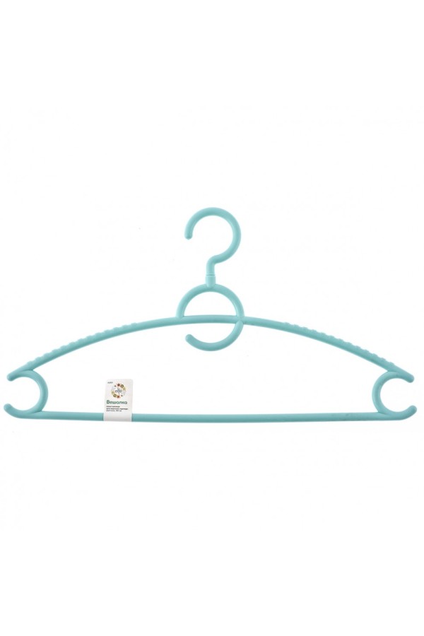 Вешалка пластиковая для верхней одежды 43 см, цветная Elfe