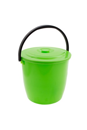 Ведро пластмассовое круглое 13 л, с крышкой, Light Elfe