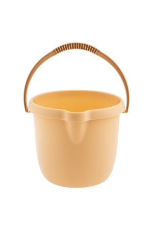 Ведро пластмассовое круглое 12 л, бежевое, Home Palisad