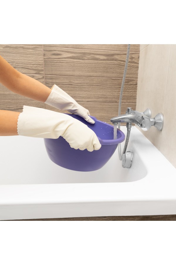 Ведро пластмассовое круглое 12 л, бежевое, Home Palisad