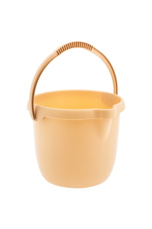 Ведро пластмассовое круглое 12 л, бежевое, Home Palisad