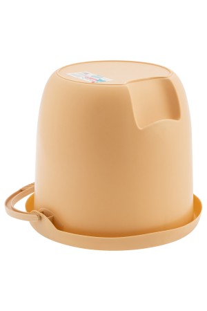 Ведро пластмассовое круглое 12 л, бежевое, Home Palisad