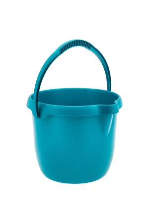 Ведро пластмассовое круглое 12 л, бирюзовое, Home Palisad