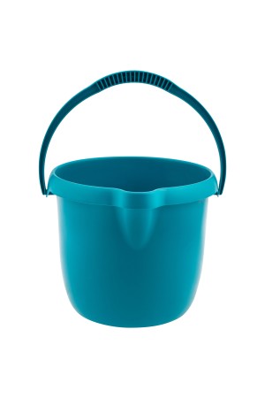 Ведро пластмассовое круглое 12 л, бирюзовое, Home Palisad