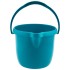 Ведро пластмассовое круглое 12 л, бирюзовое, Home Palisad