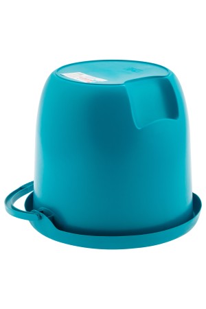 Ведро пластмассовое круглое 12 л, бирюзовое, Home Palisad