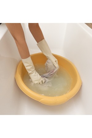 Таз пластмассовый круглый 18 л,бежевый, Home Palisad