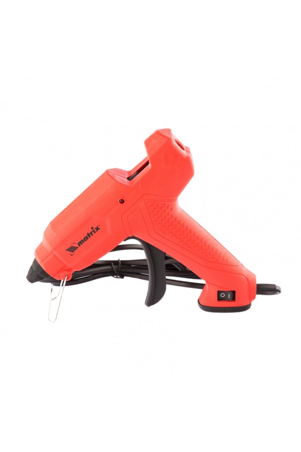 Клеевой пистолет, 11 мм, 30 (160) Вт, 18 г/мин, выключатель и индикатор напряжения Matrix