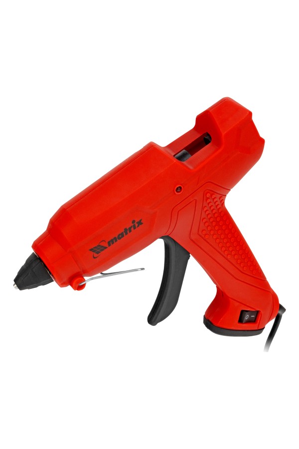 Клеевой пистолет, 11 мм, 40 (100) Вт, 18 г/мин, выключатель и индикатор напряжения Matrix