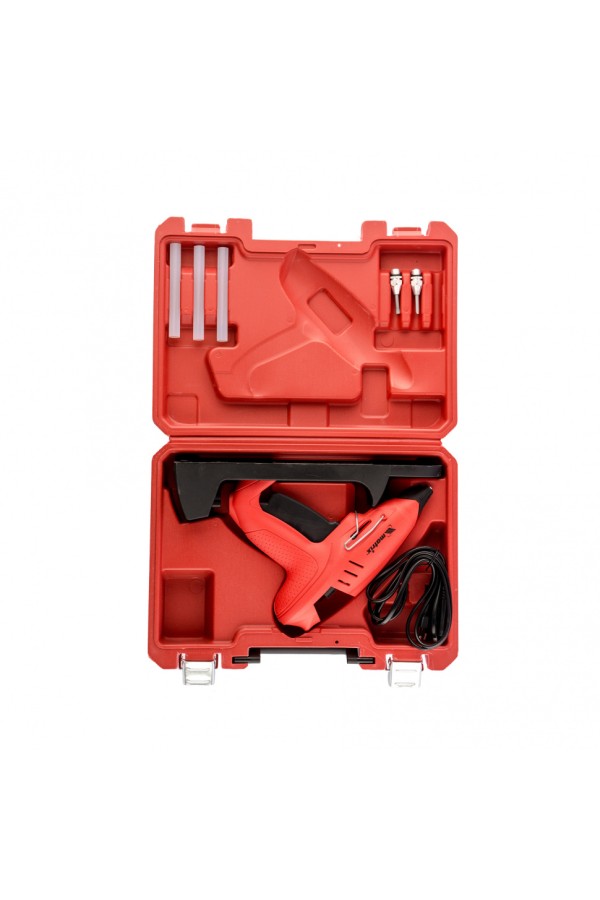 Клеевой пистолет 11 мм, подставка, кейс, 20 (160) Вт, 16 г/мин, регулятор 150-200° Matrix