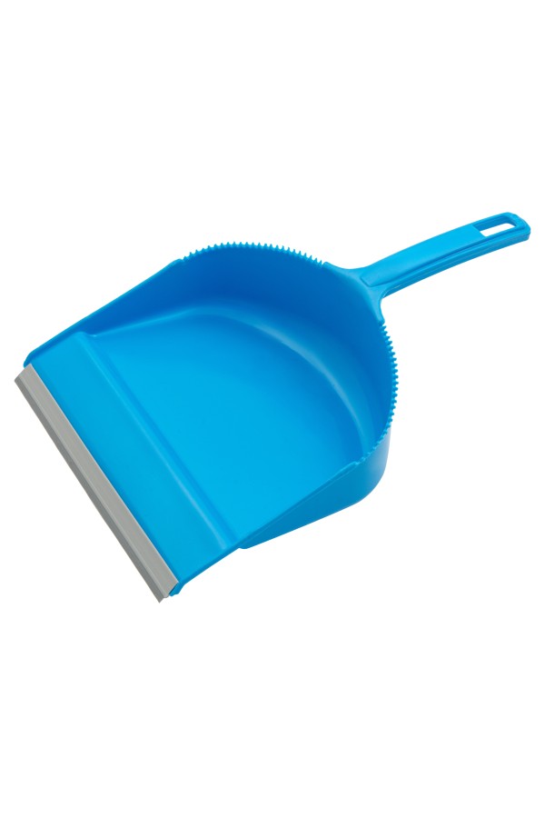 Набор: совок с кромкой 330 x 225 мм и щетка-сметка 285 мм, голубой, Home Palisad