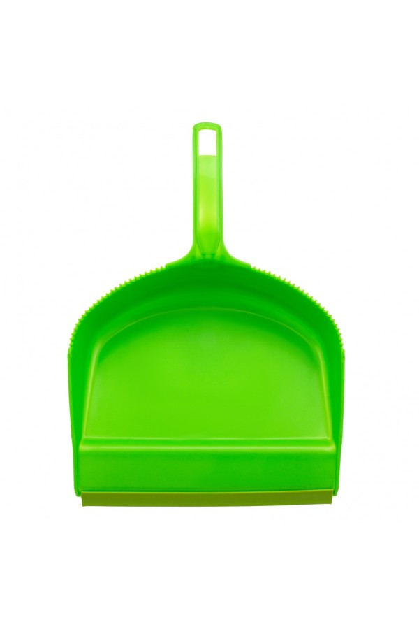 Набор: совок с кромкой 330 x 225 мм и щетка-сметка 285 мм, зеленый, Home Palisad