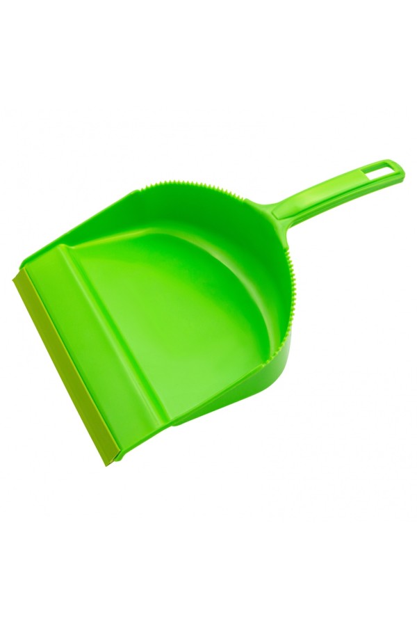 Набор: совок с кромкой 330 x 225 мм и щетка-сметка 285 мм, зеленый, Home Palisad