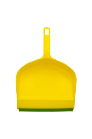 Набор: совок с кромкой 330 x 225 мм и щетка-сметка 285 мм, желтый, Home Palisad