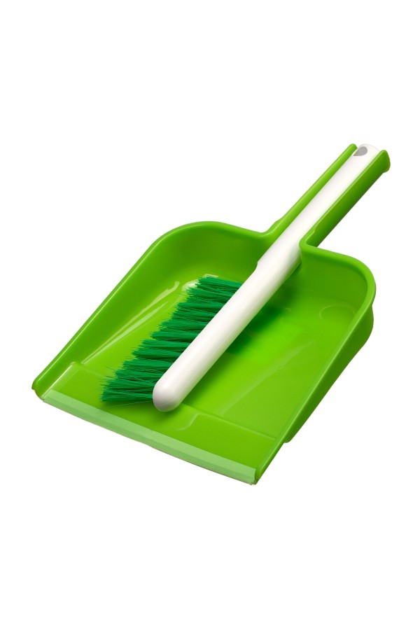 Набор совок с кромкой 300x205 мм и щетка-сметка 275 мм, микс цветов, Home Palisad