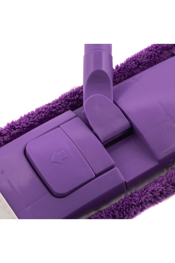 Швабра, 120 см, с пластиковой складной подошвой, насадка микрофибра, телескопическая рукоятка, Light Elfe