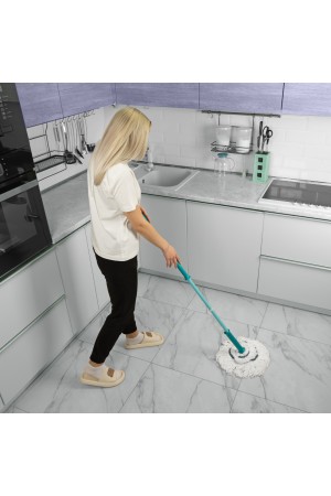 Швабра отжимная скручиванием 120 см, насадка из микрофибры, 120 г, Home Palisad